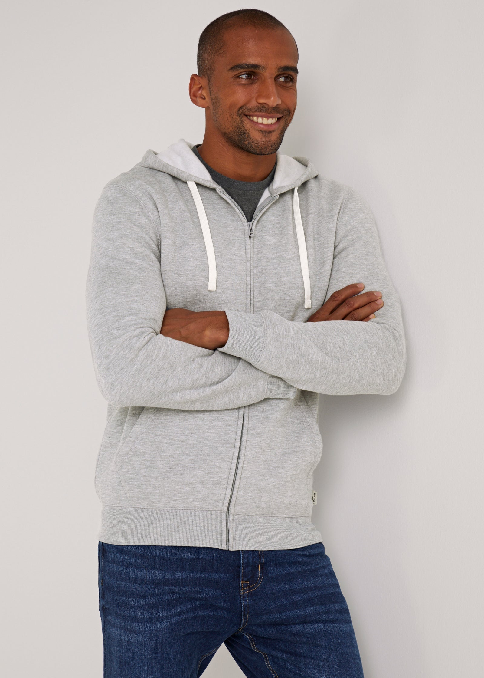 Buy Matalan Grey Essential Zip Up Hoodie in Oman - bfab