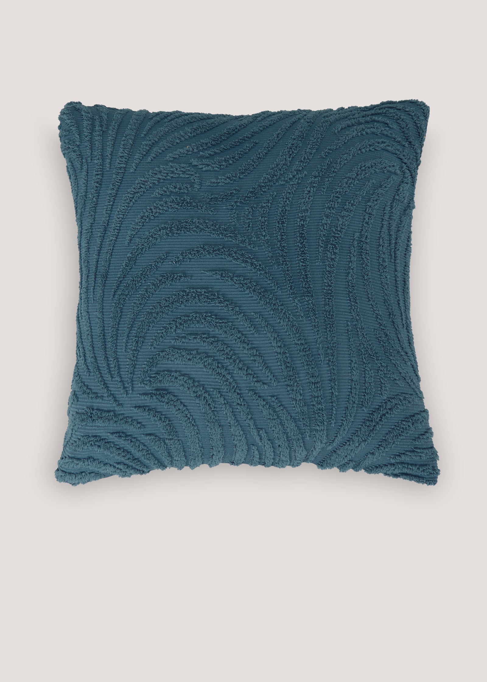 Buy Blue Chenille Tufted Cushion (43cm x 43cm) Online in Qatar from Matalan