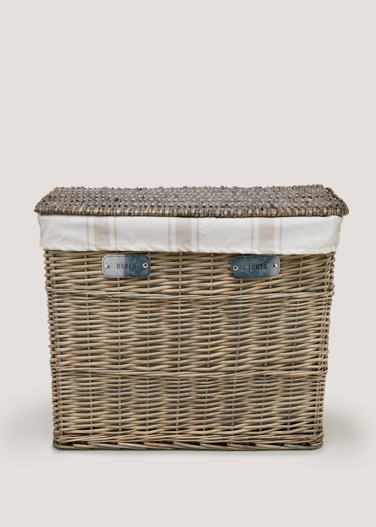 Buy Willow Lights & Darks Laundry Basket (52cm x 60cm x 30cm) Online in