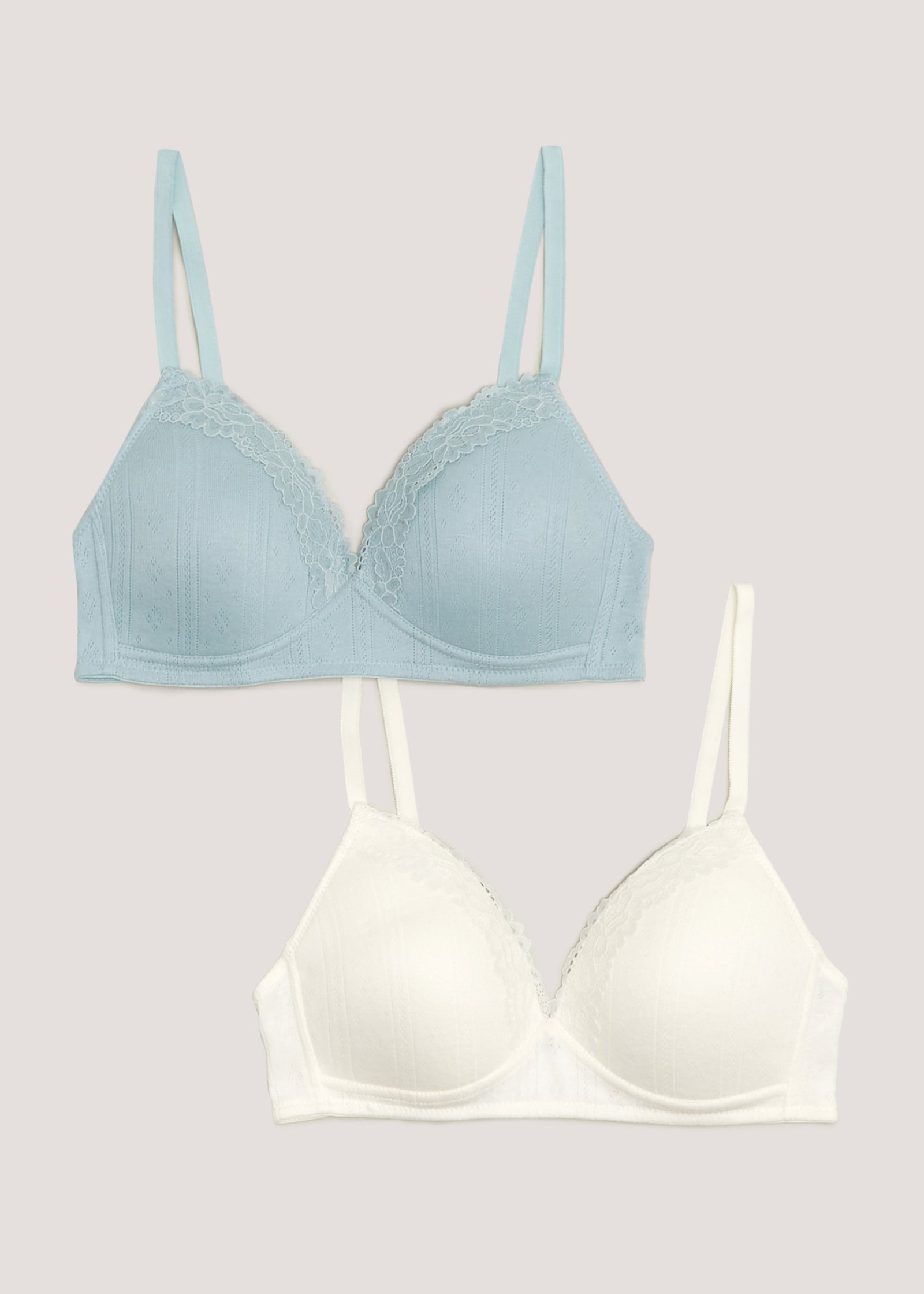 Buy 2 Pack Non Wired Padded Bras Online in Jordan from Matalan