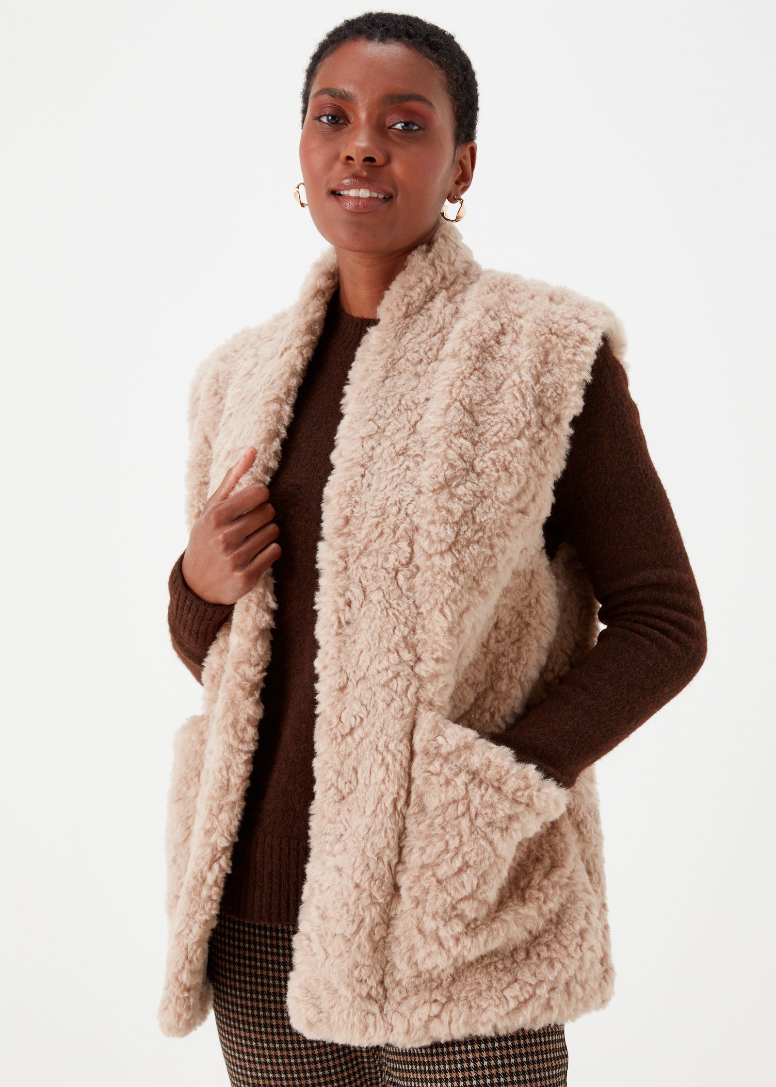 Buy Faux Fur Giletw Online in UAE from Matalan