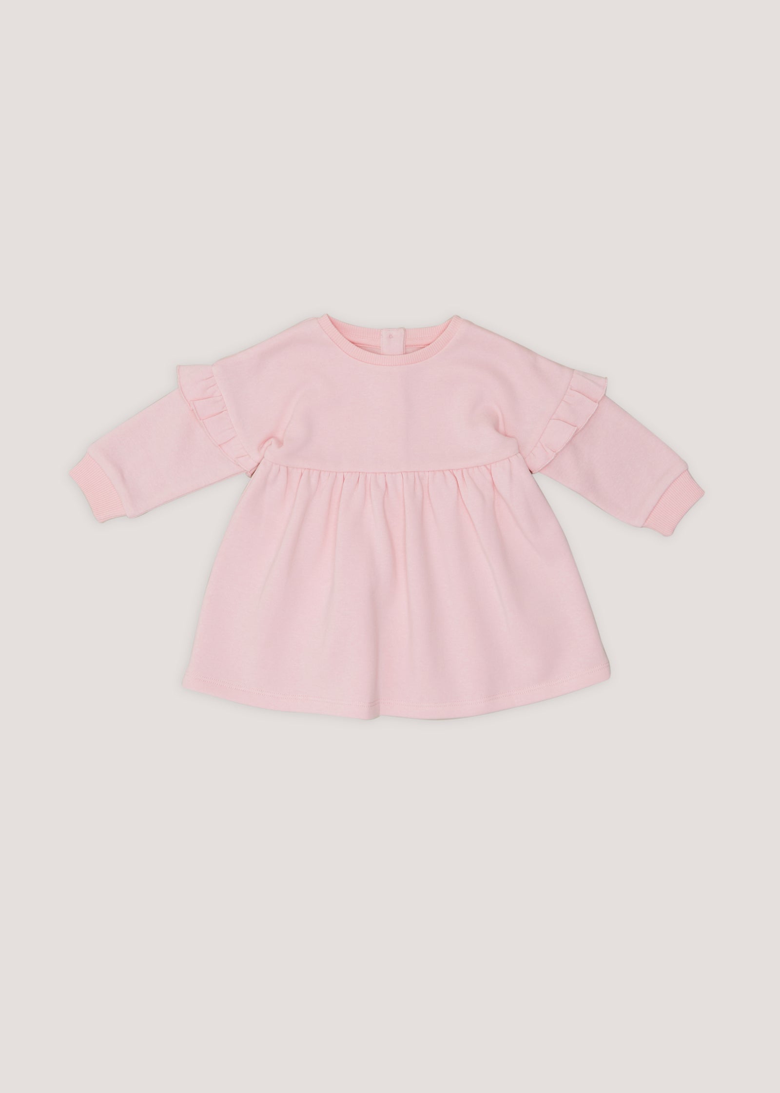 Buy Baby Pink Long Sleeve Sweatshirt Dress (Newborn-23mths) Online in ...