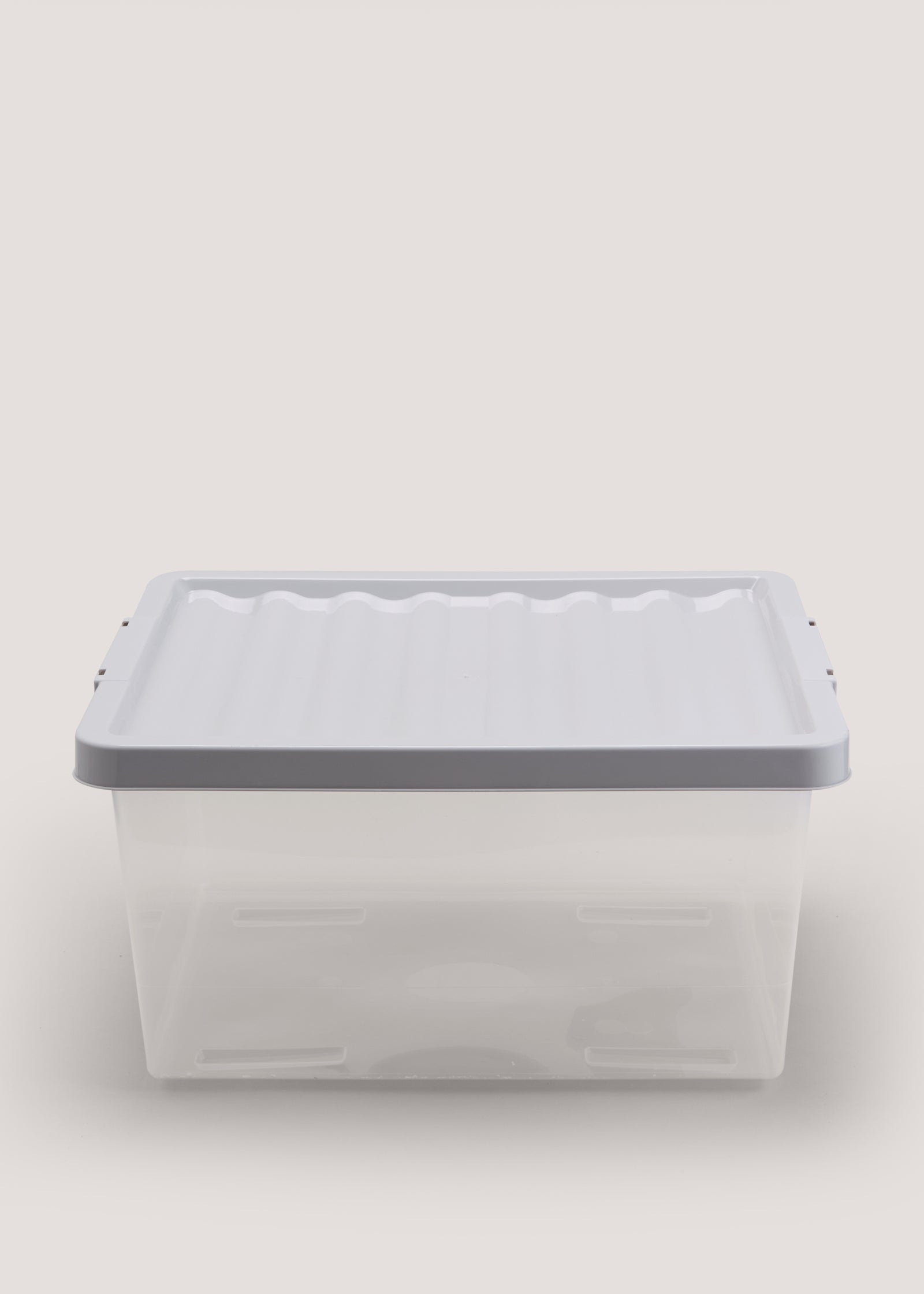 Buy Grey Lid Clear Storage Box (44cm x 22.5cm) Online in UAE from Matalan
