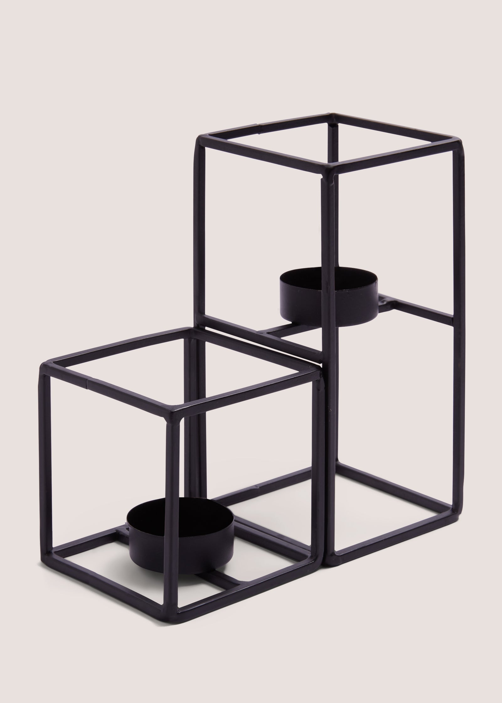 Buy 2 Pack Black Tealight Holder Box (21.5cm x 18cm) Online in Jordan
