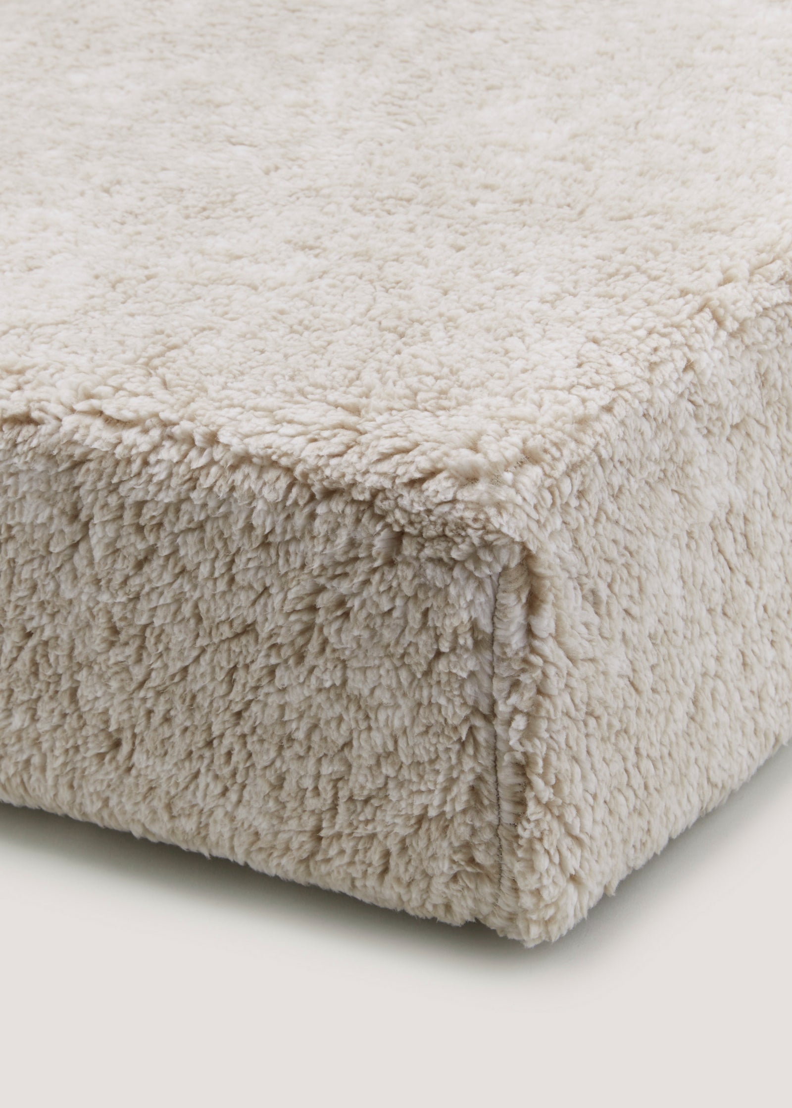 Buy Beige Marl Teddy Fleece Bed Sheet in KSA bfab