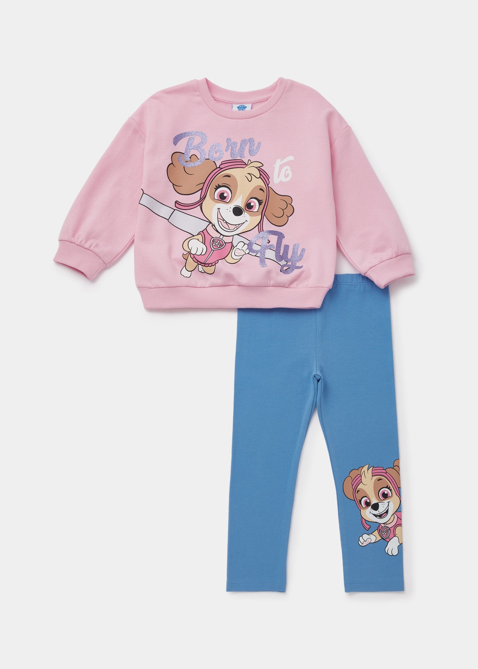 Paw Patrol Skye Sweatshirt & Legging Set - Official Girls Clothing Outfit