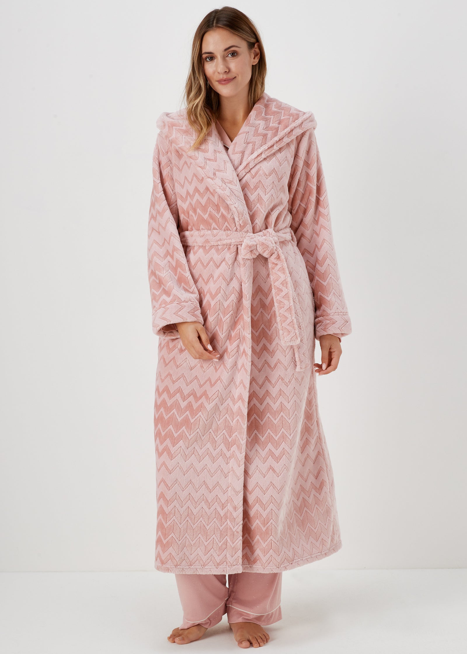 Buy Zigzag Dressing Gown Online In Jordan From Matalan