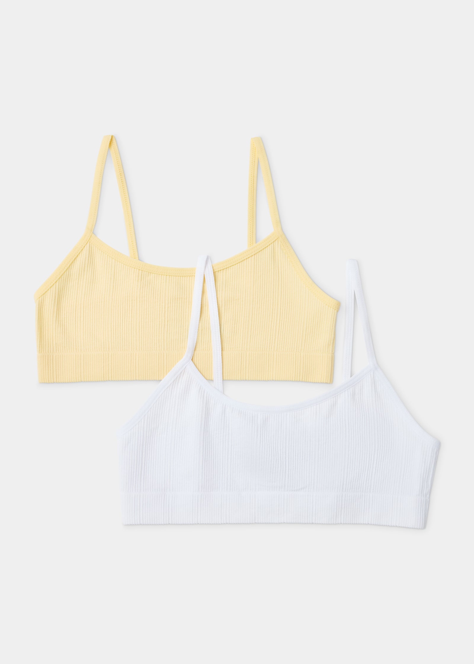 Buy Girls 2 Pack Ribbed Seam Free Crop Tops Online in Qatar from