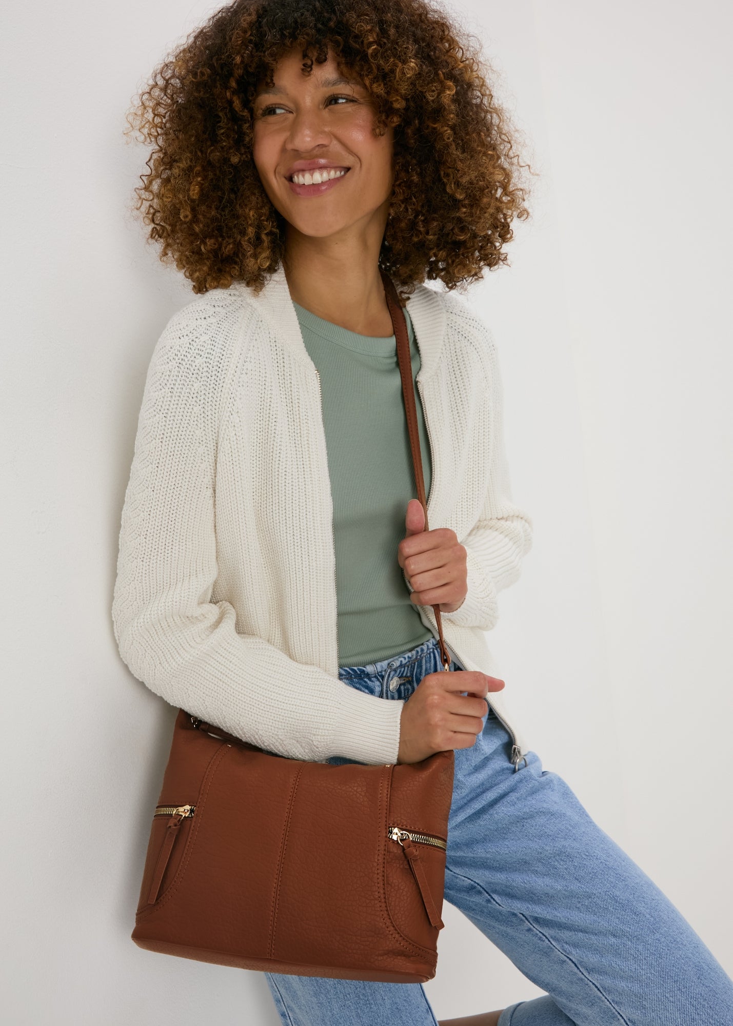 Buy Slouch Cross Body Bag-Brown Online in Jordan from Matalan
