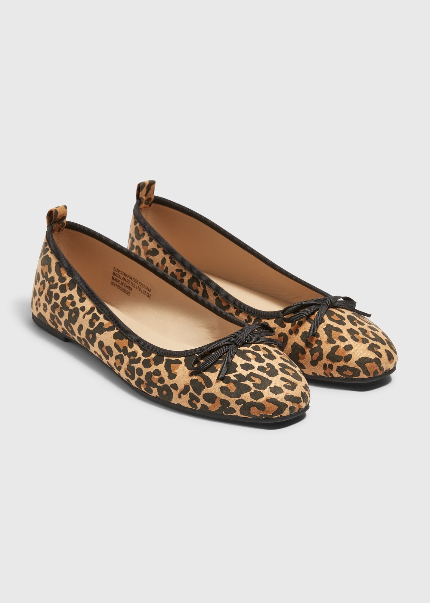 REFINED ANIMAL PRINT BALLET FLATS main image 0