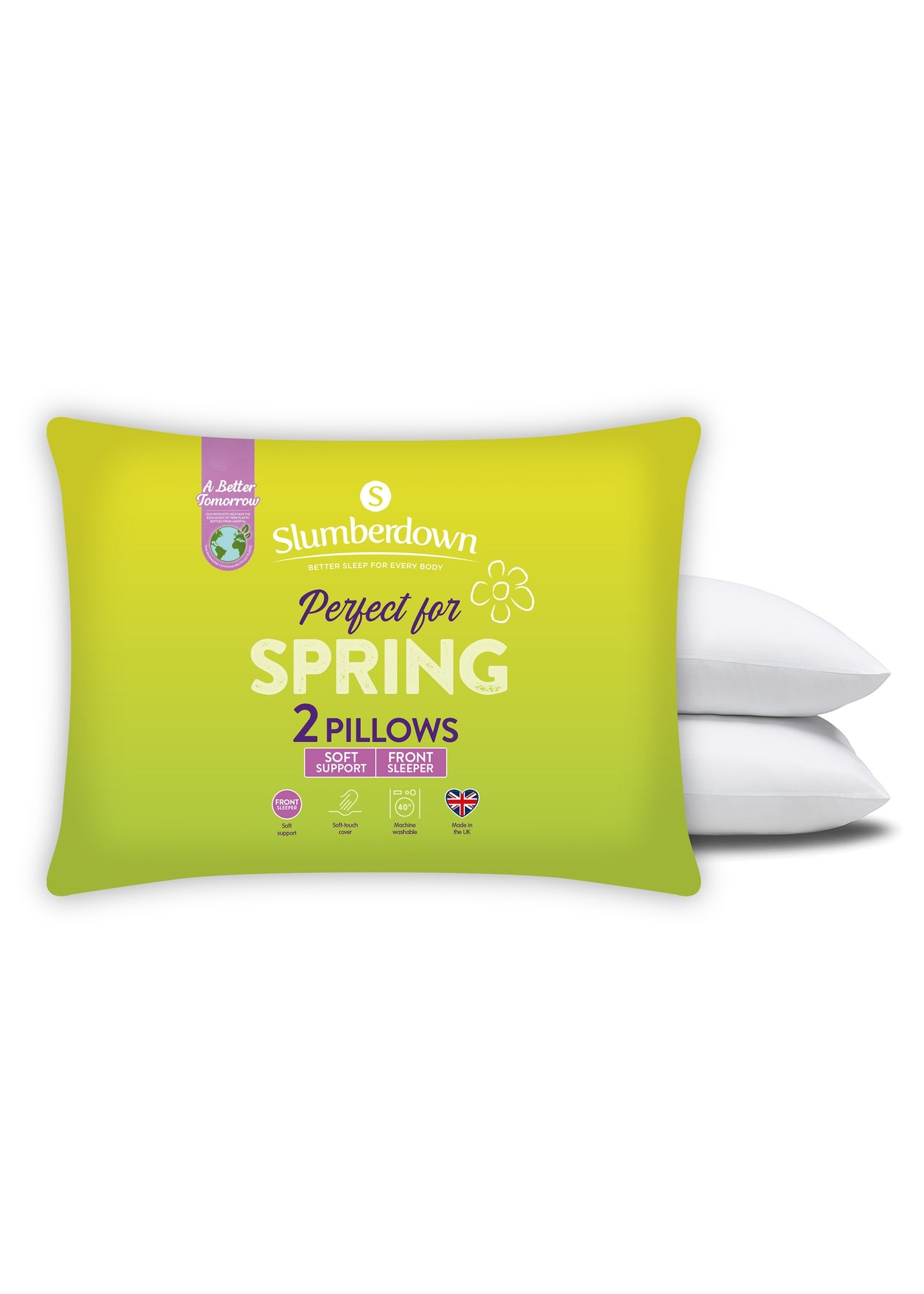 Buy Slumberdown Perfect For Spring Pillow Pair-White Online in Qatar - bfab