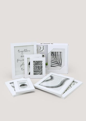 Buy 8 Pack White Wood Gallery Photo Frames Online in Oman from Matalan