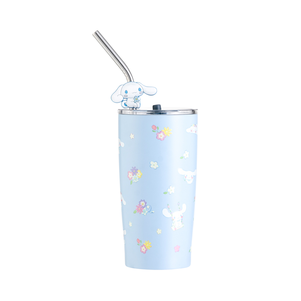 Buy Cinnamoroll Steel Tumbler with Straw (580mL)-Blue Online in