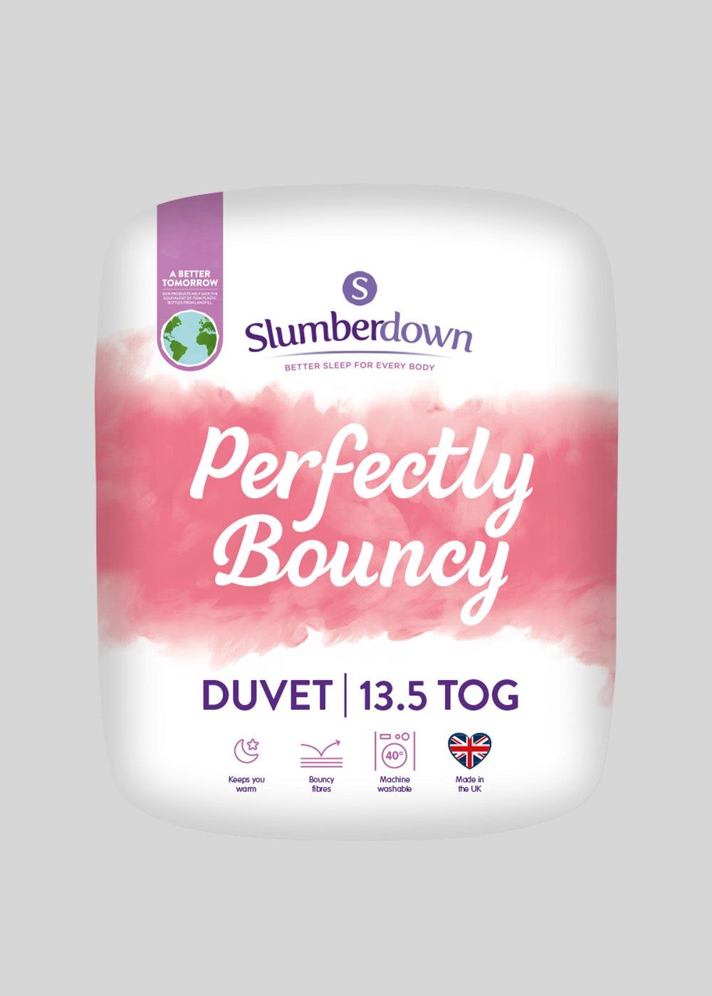 Buy Slumberdown Full Perfectly Bouncy Duvet 13.5 Tog White Double Home Online in UAE bfab