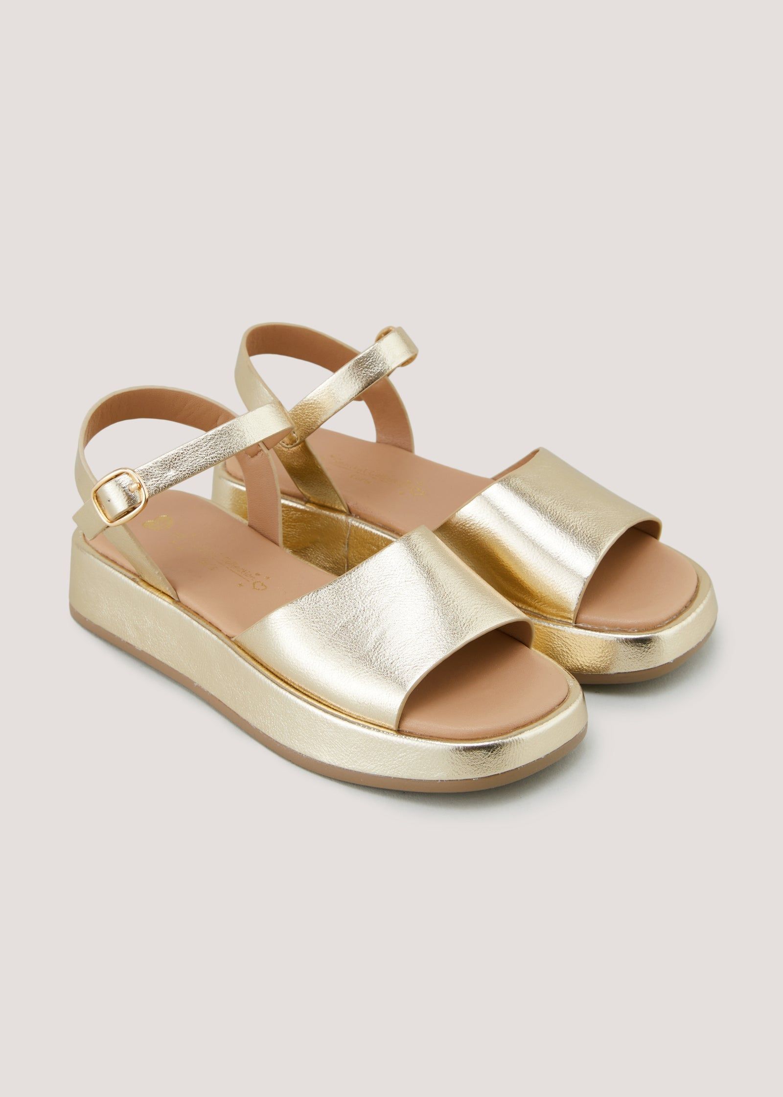Buy Girls Gold Flatform Sandals Younger 10 Older 5 Matalan Qatar