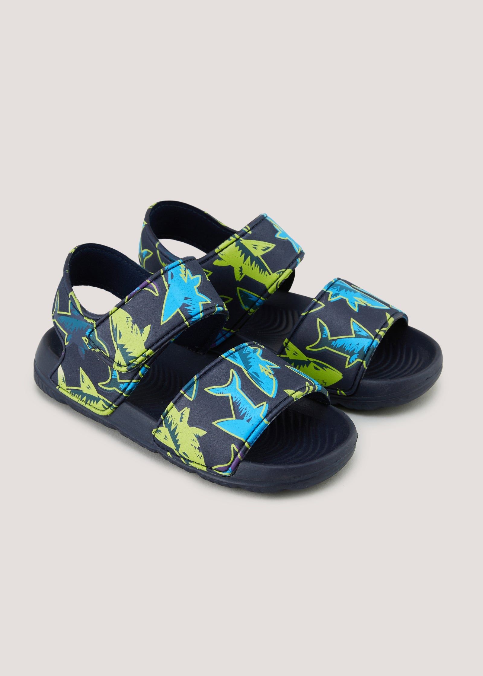 Buy Boys Navy Shark Sandals (Younger 4-12) - Navy - 9 Infants in Qatar -  bfab