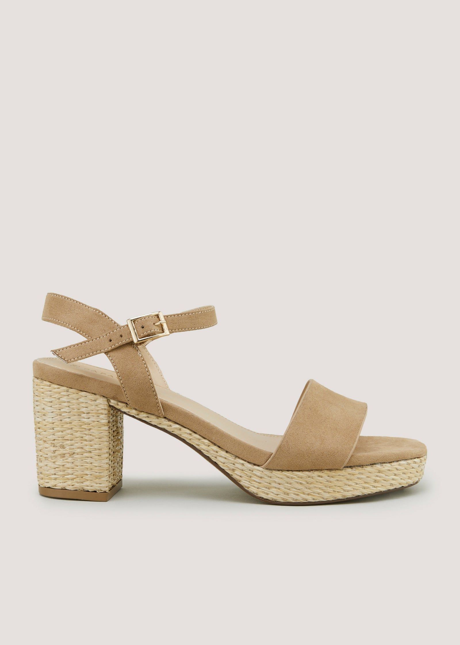 Platform sandals taupe store