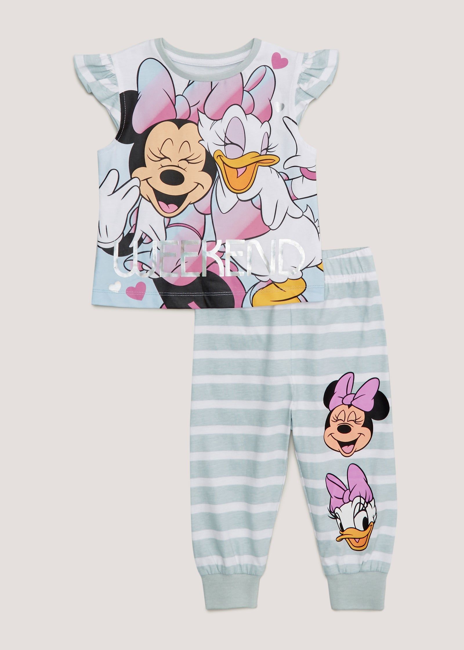 Buy Matalan Kids Blue Minnie Mouse Daisy Duck Pyjama Set 9mths