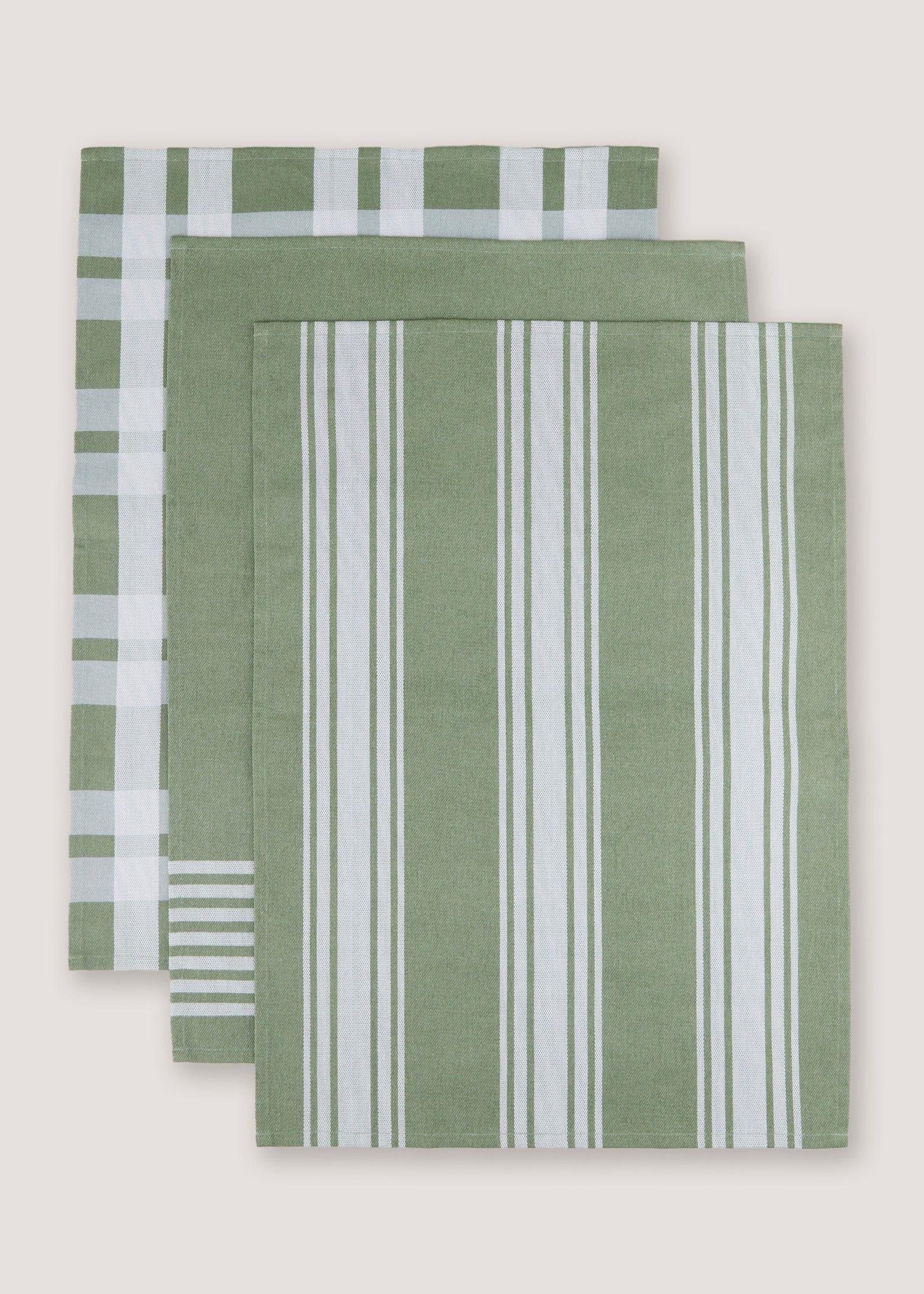 Green Pro Textiles Tea Towels 64Cm X 46Cm