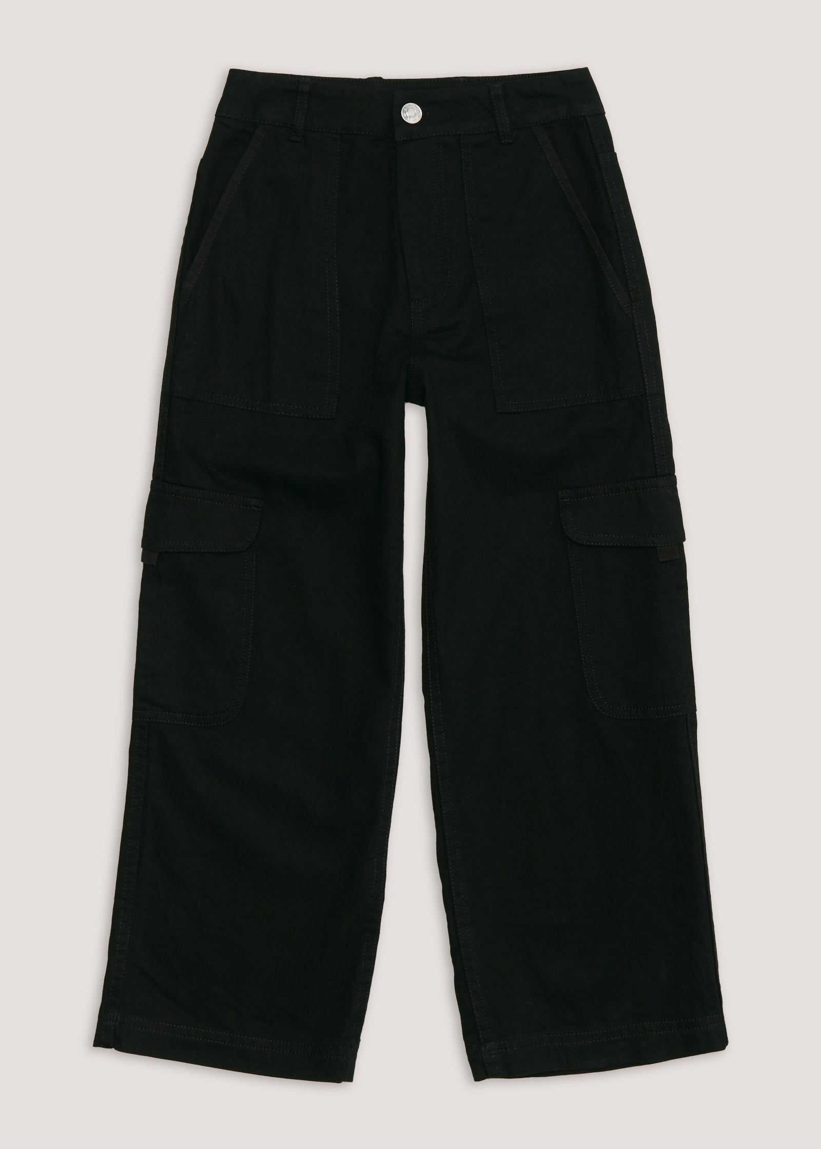 Buy Girls Black Cargo Trousers 4 8yrs Online in Bahrain from Matalan