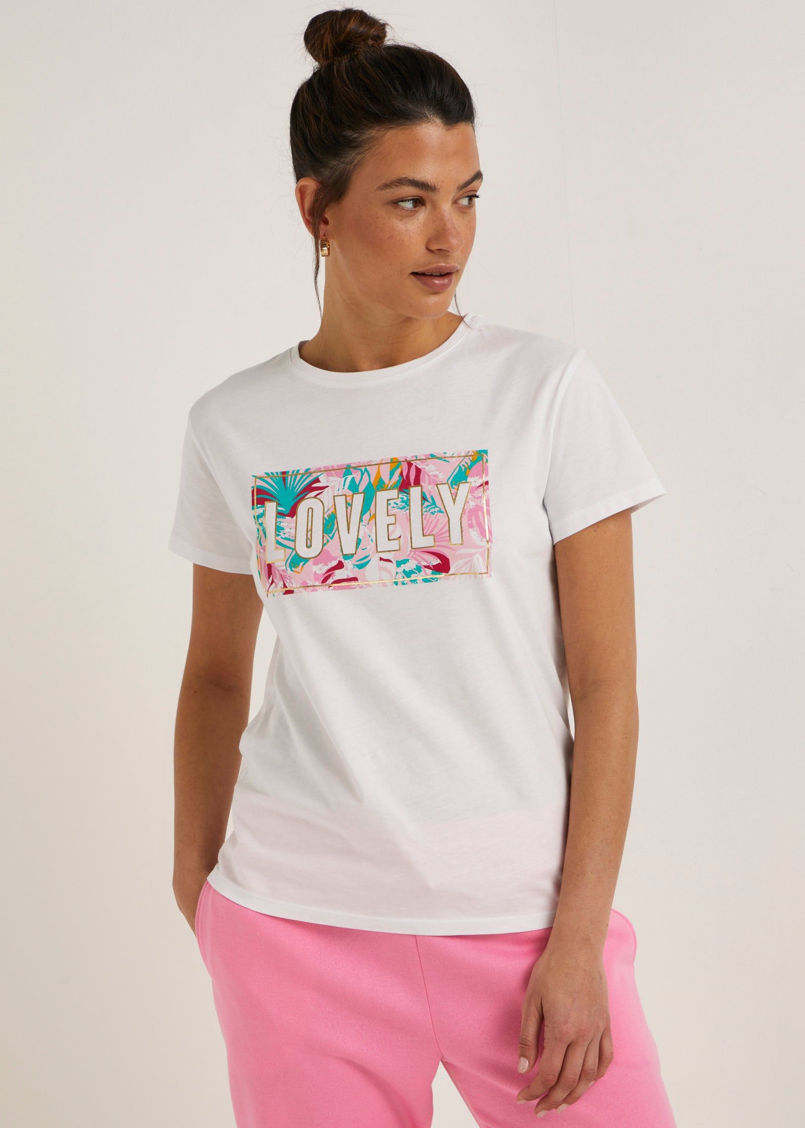 Buy White Lovely Slogan T-Shirt Online in Bahrain from Matalan