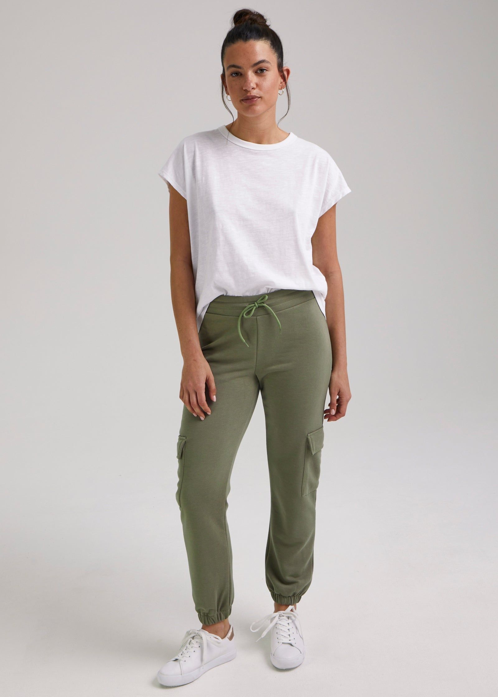 Beige Slouch Utility Joggers - Matalan