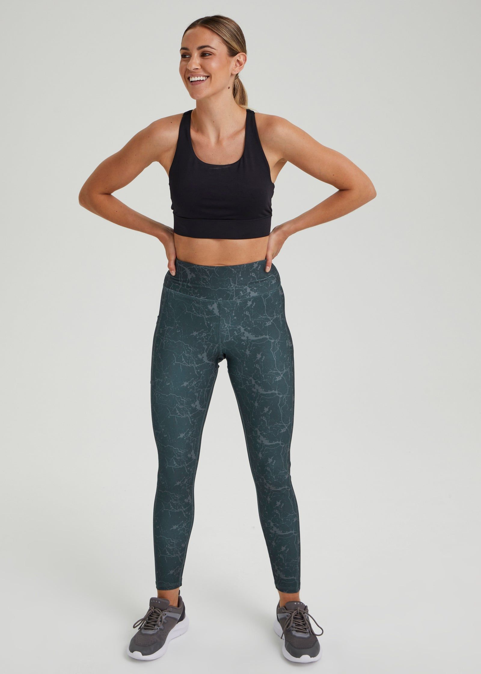 Buy Souluxe Charcoal Wavy Sports Leggings Online in Qatar from Matalan