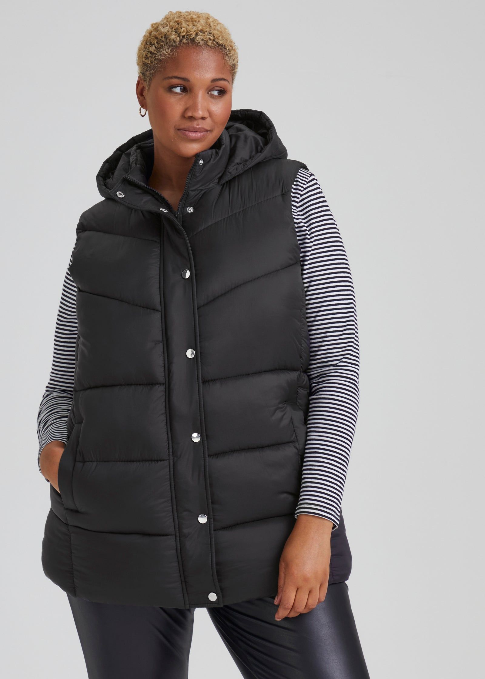 Buy Papaya Curve Black Gilet Black 18 Online in UAE from Matalan