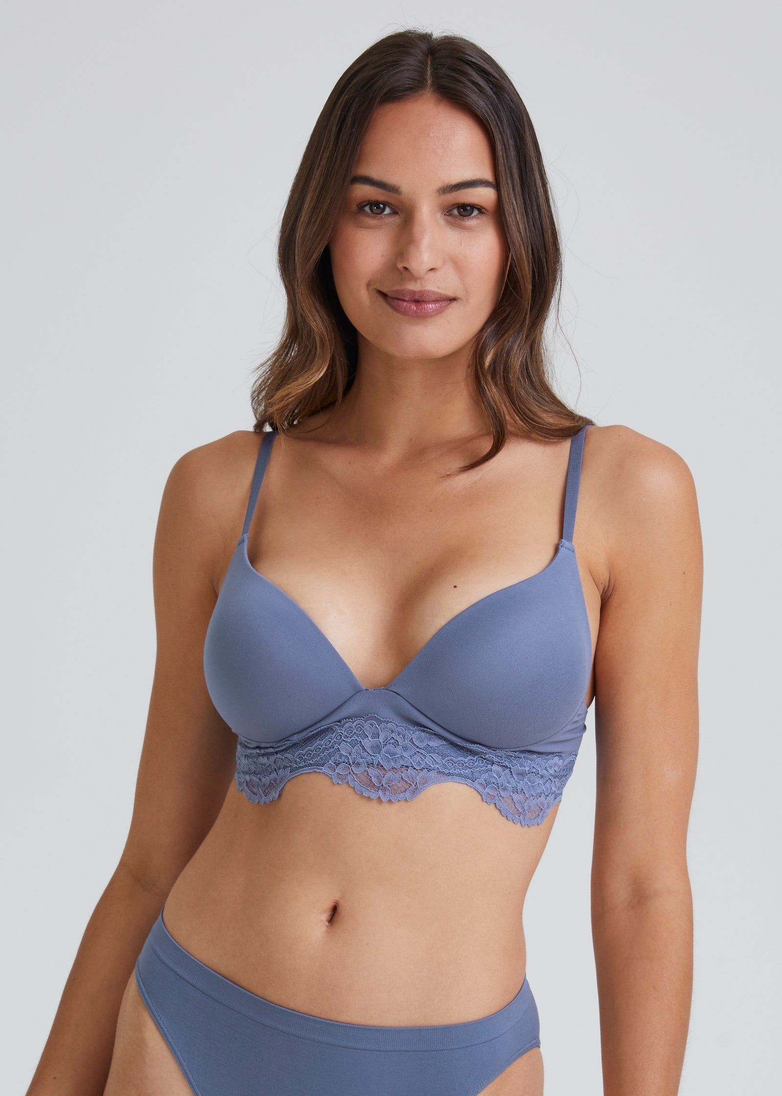 Buy 3 Pack Non-Wired Yellow Lace Plunge Bras Online in KSA from Matalan