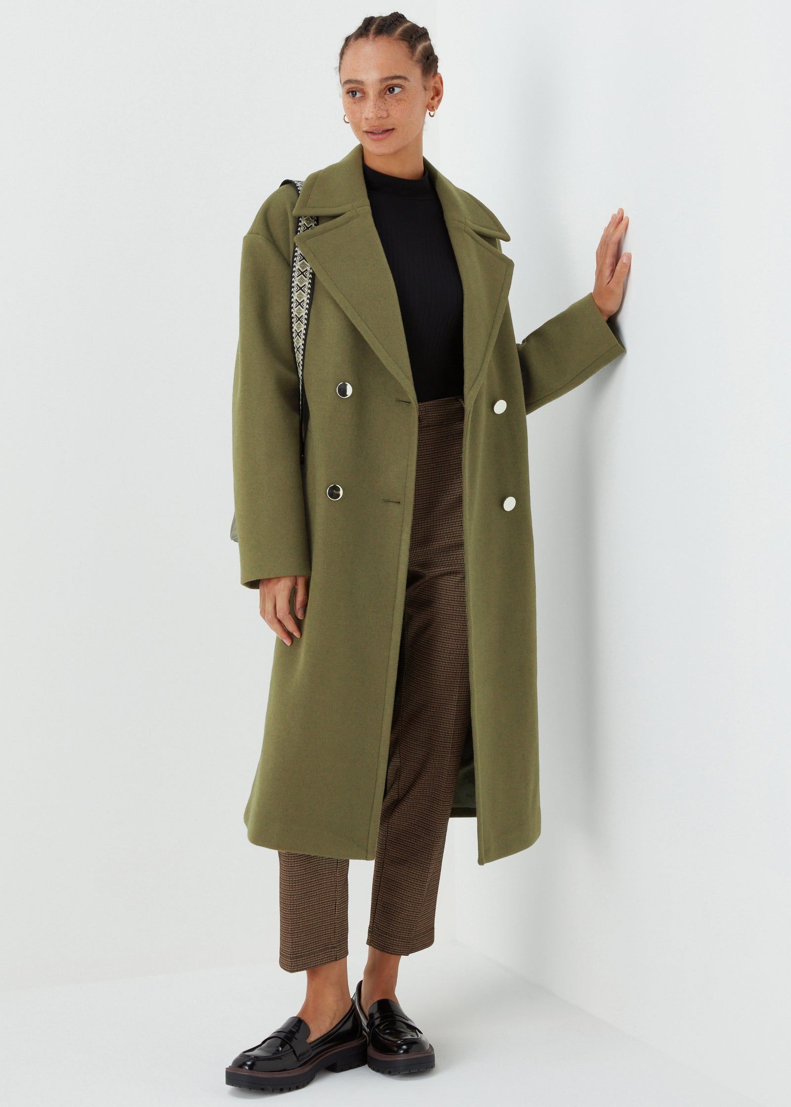 Buy Khaki Overcoat Green 10 Online in Bahrain from Matalan