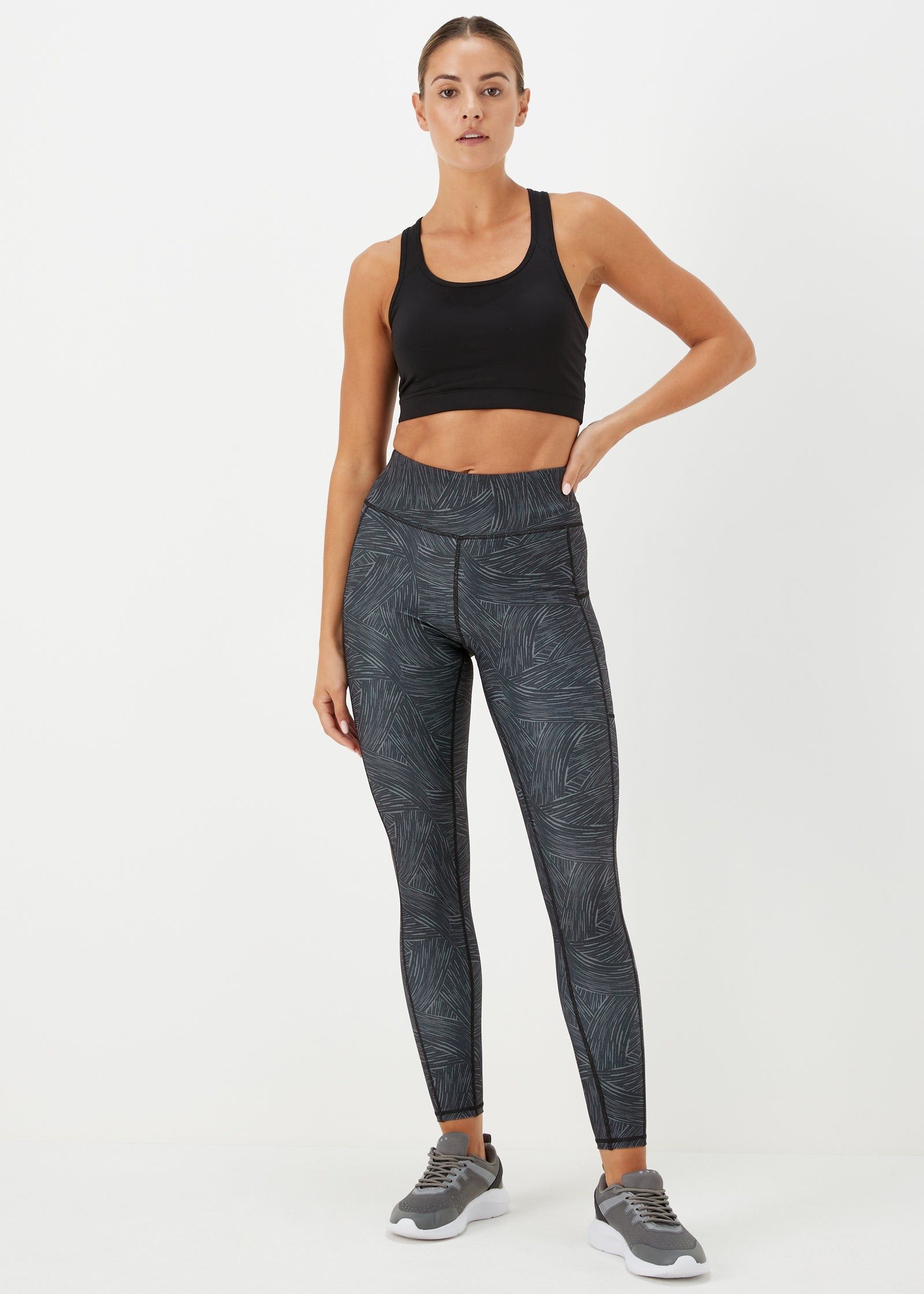 Buy Souluxe Charcoal Wavy Sports Leggings Online in Qatar from Matalan
