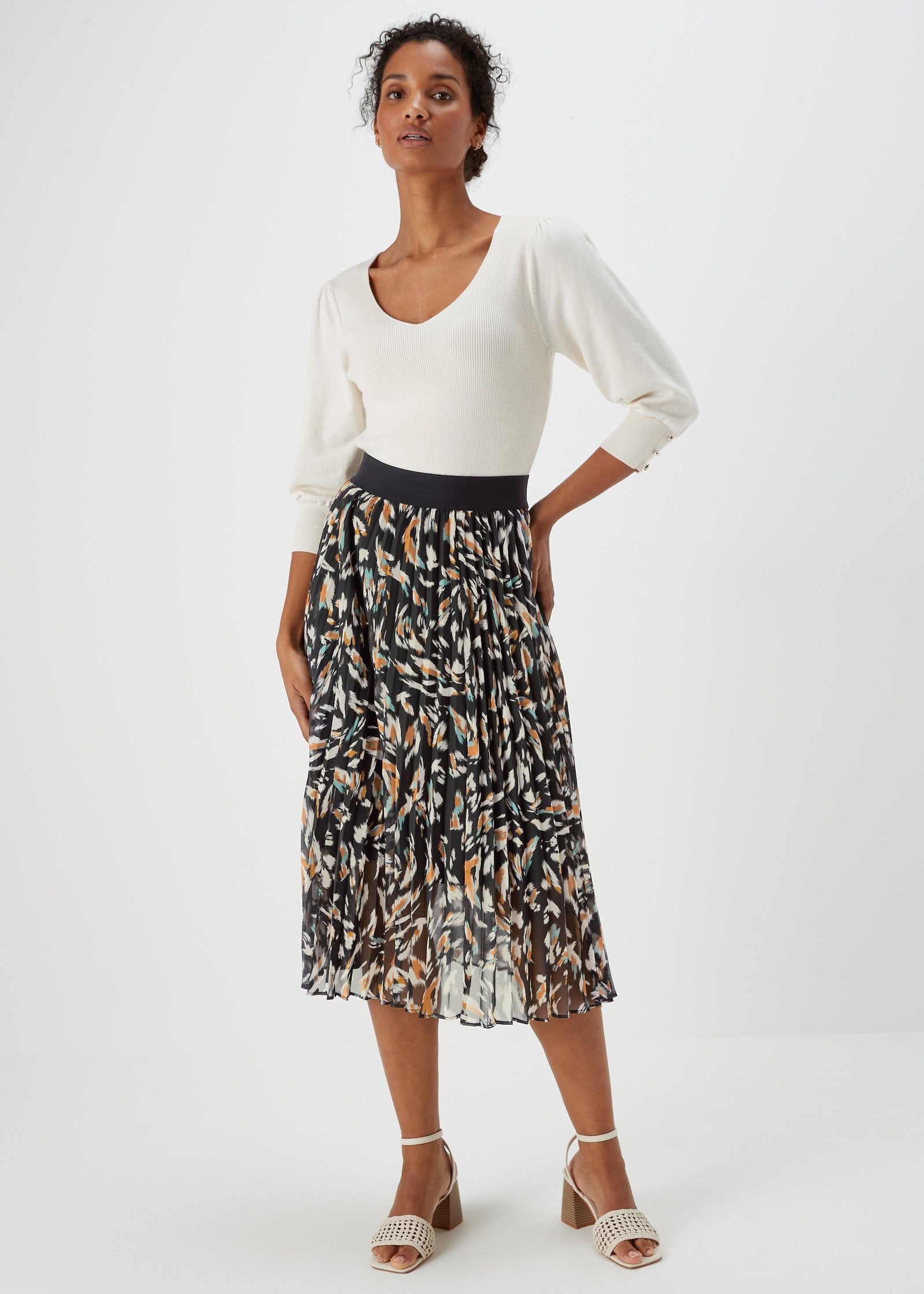 Leopard print midi skirt matalan hot sale
