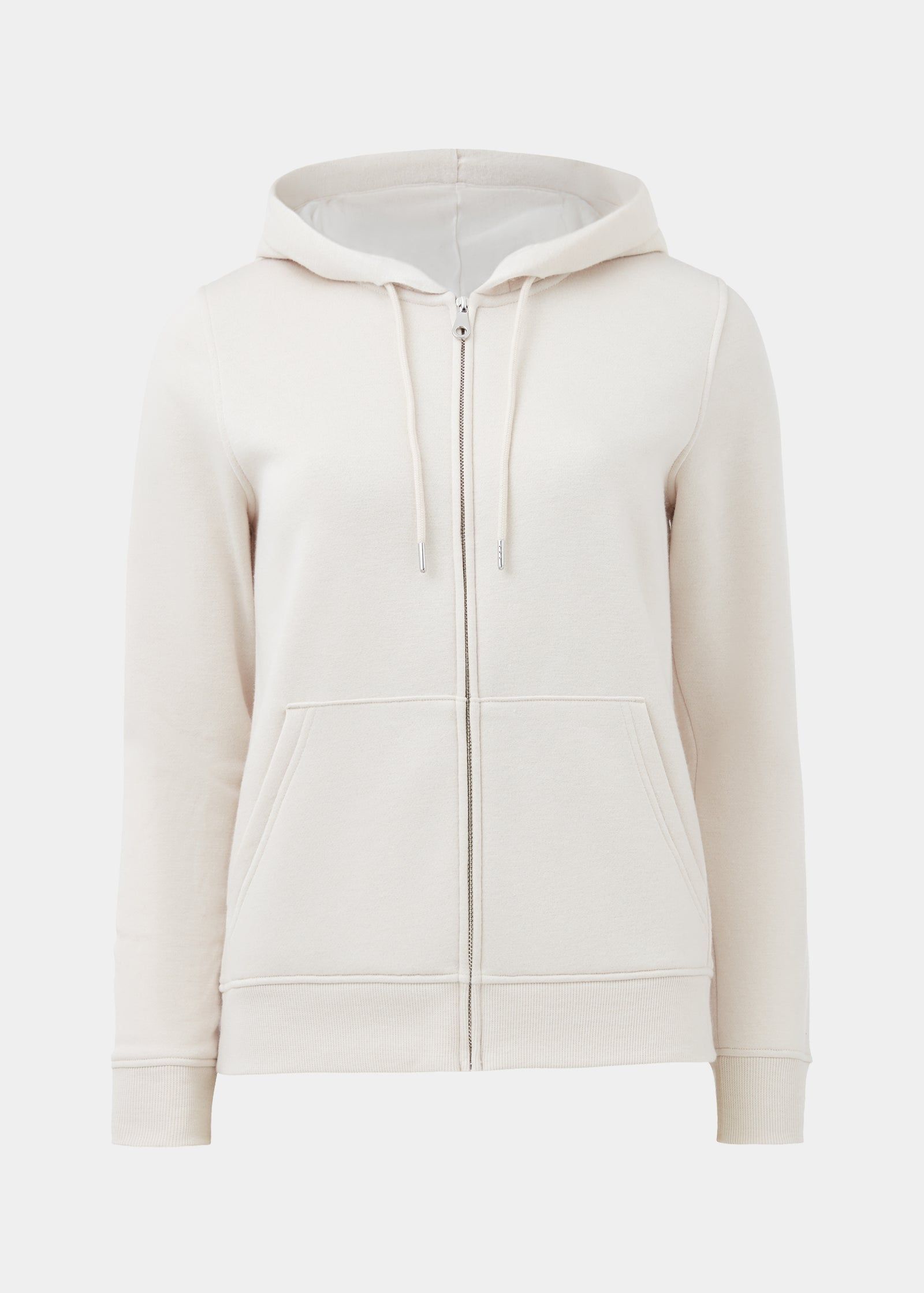 Buy Cream Zip Hoodie Cream L Online in Bahrain bfab