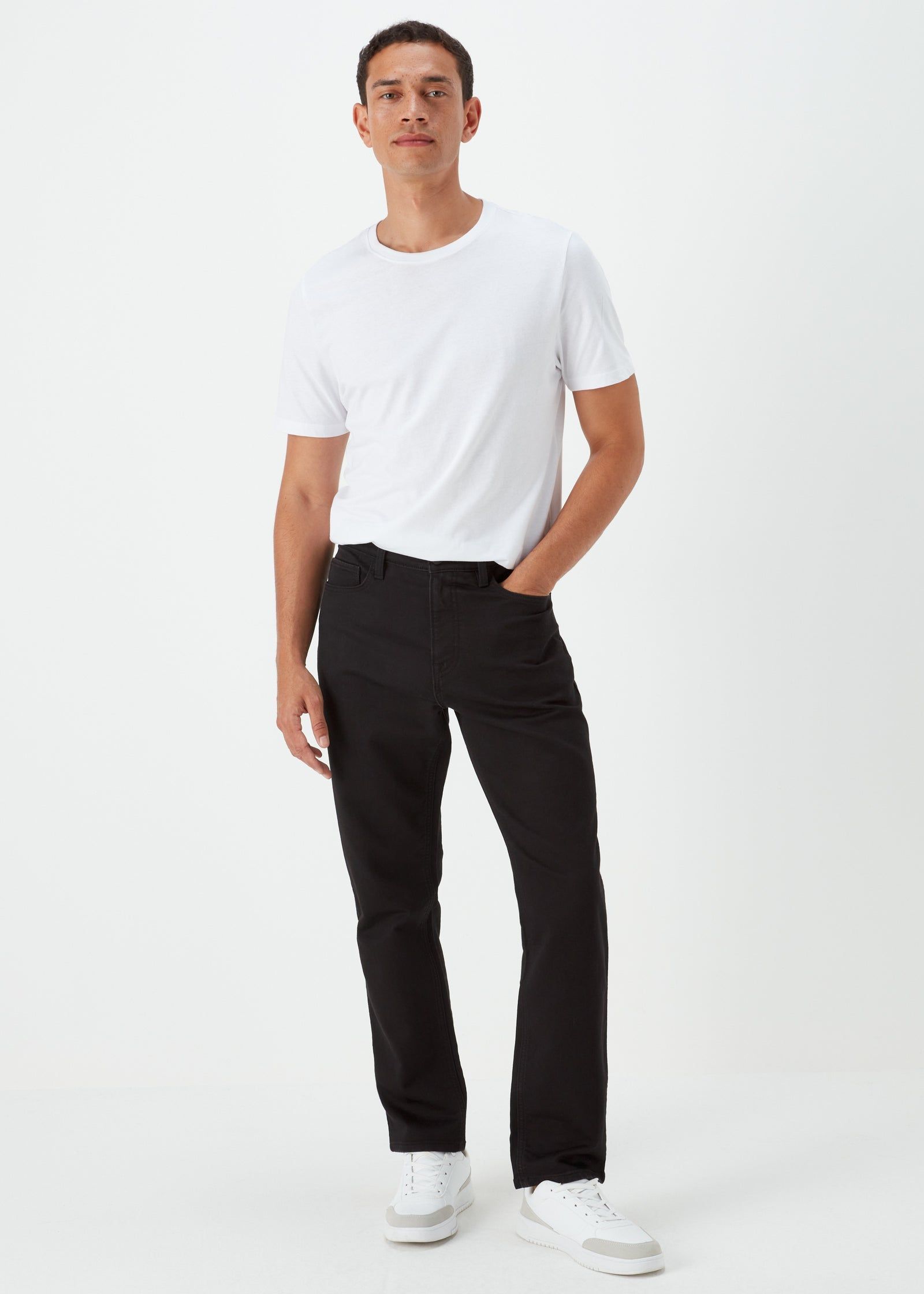 Black Straight Fit Jeans - Black - 30R