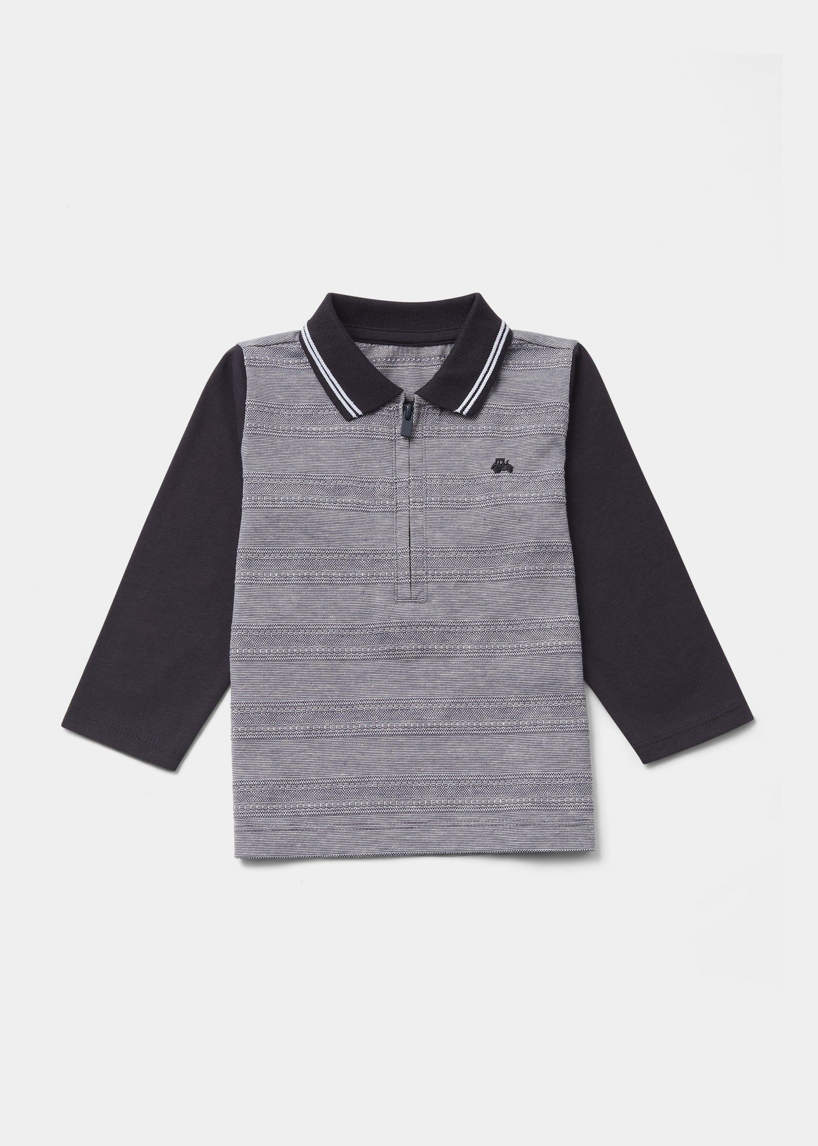 boys grey polo