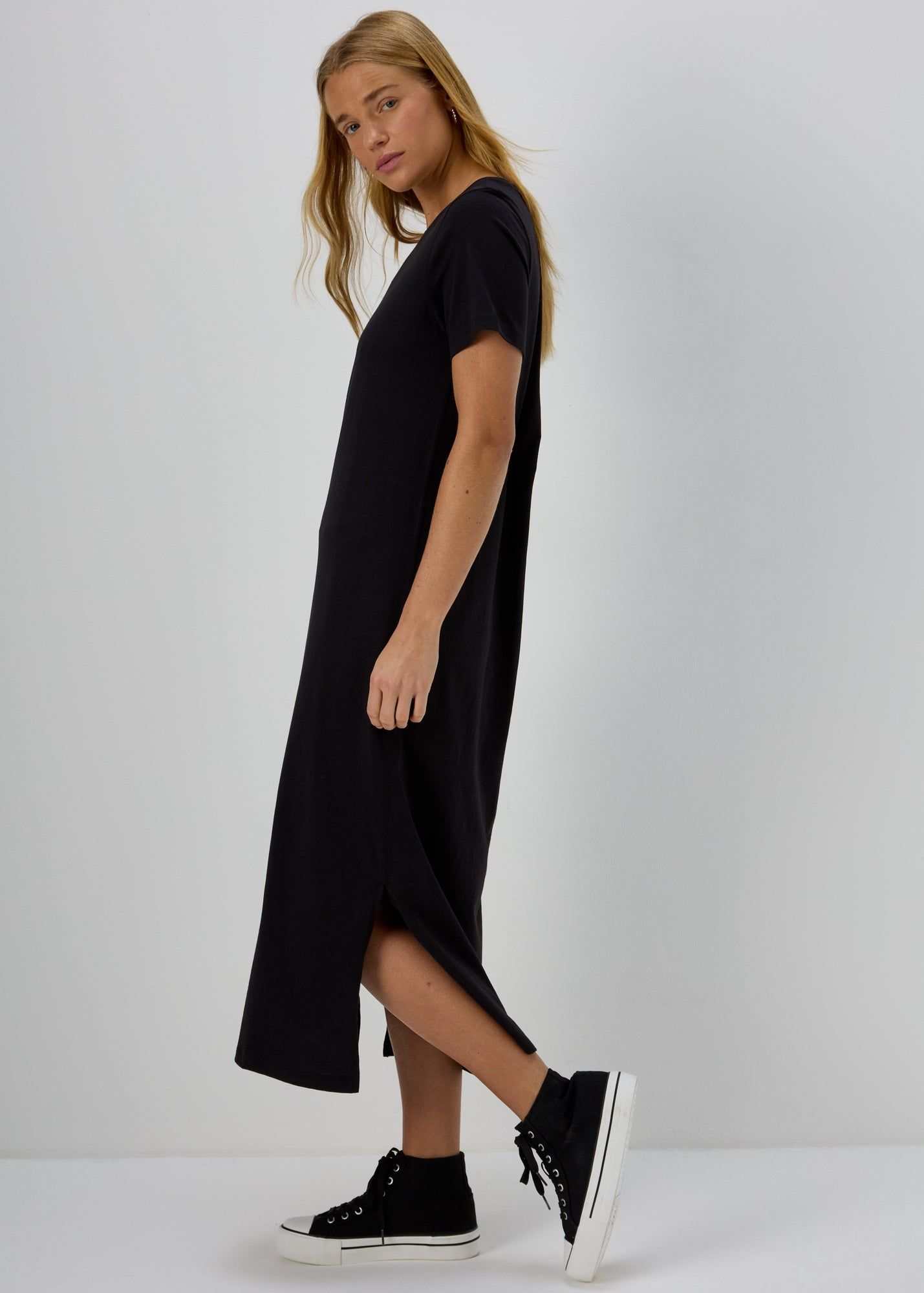 Next black t shirt dress sales