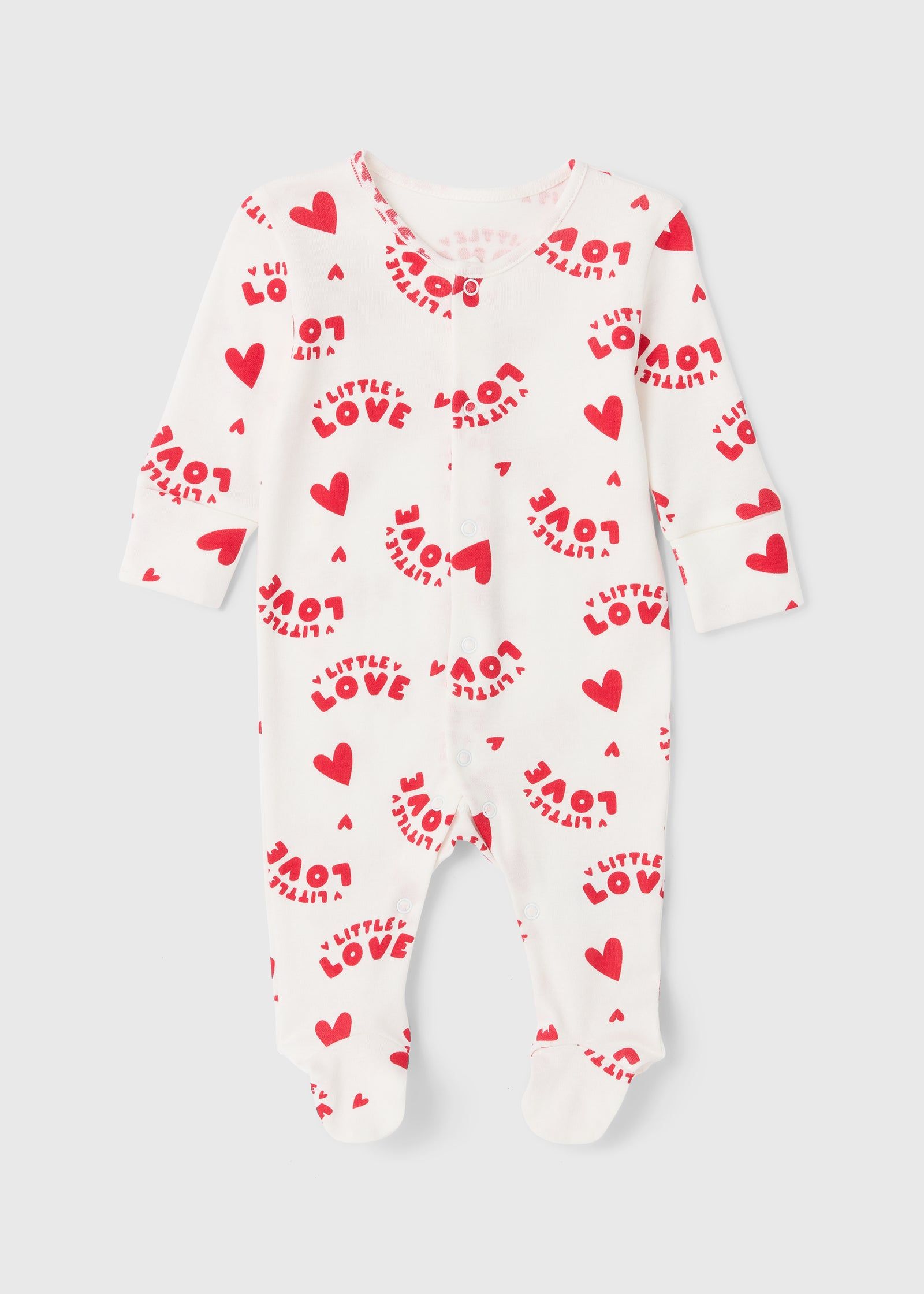 Buy Baby Cream Little Love Sleepsuit (Newborn-18 Mths)-Cream-6