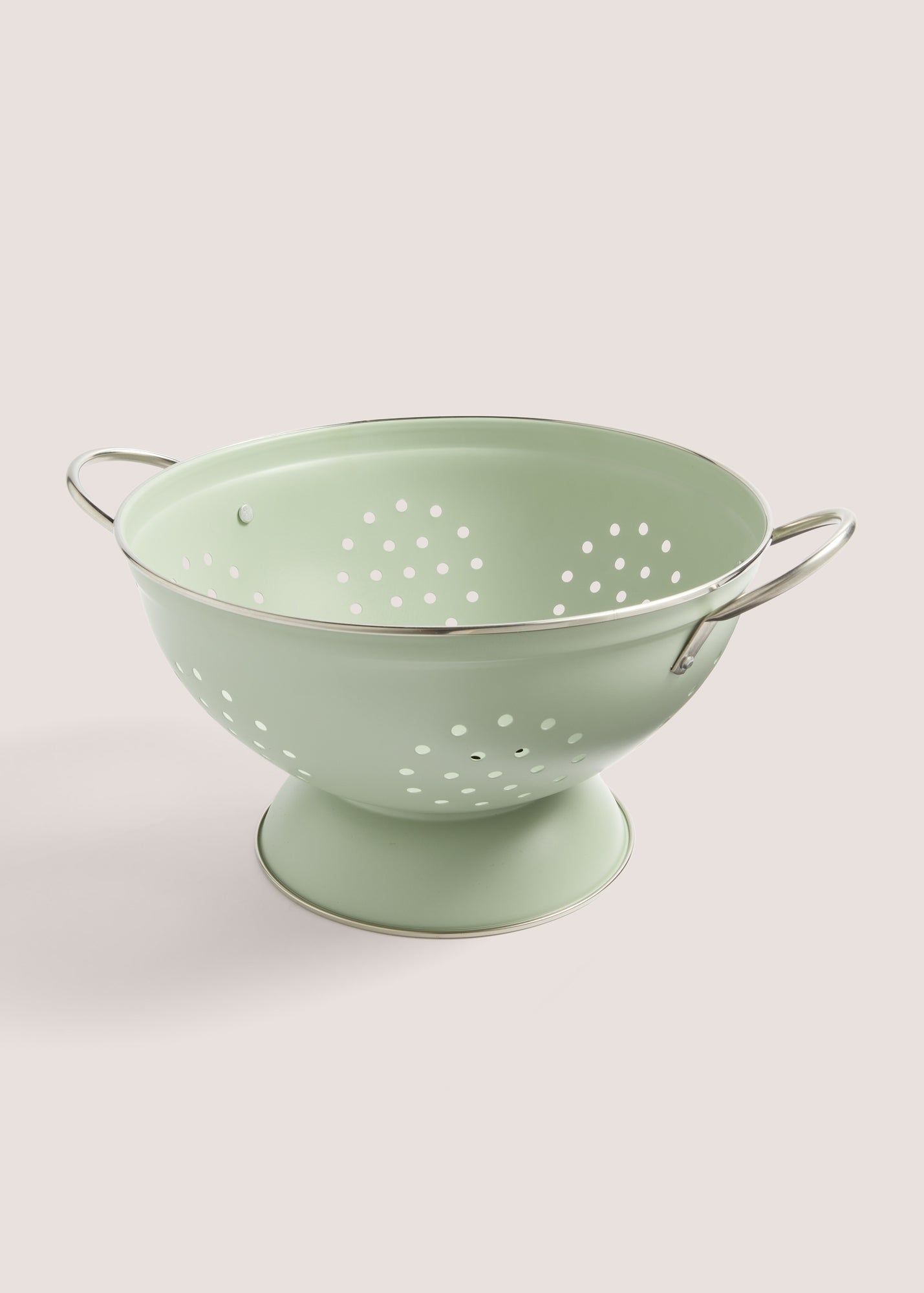 Buy Green Metal Colander 24.5cmx15cm Green Online in UAE from Matalan
