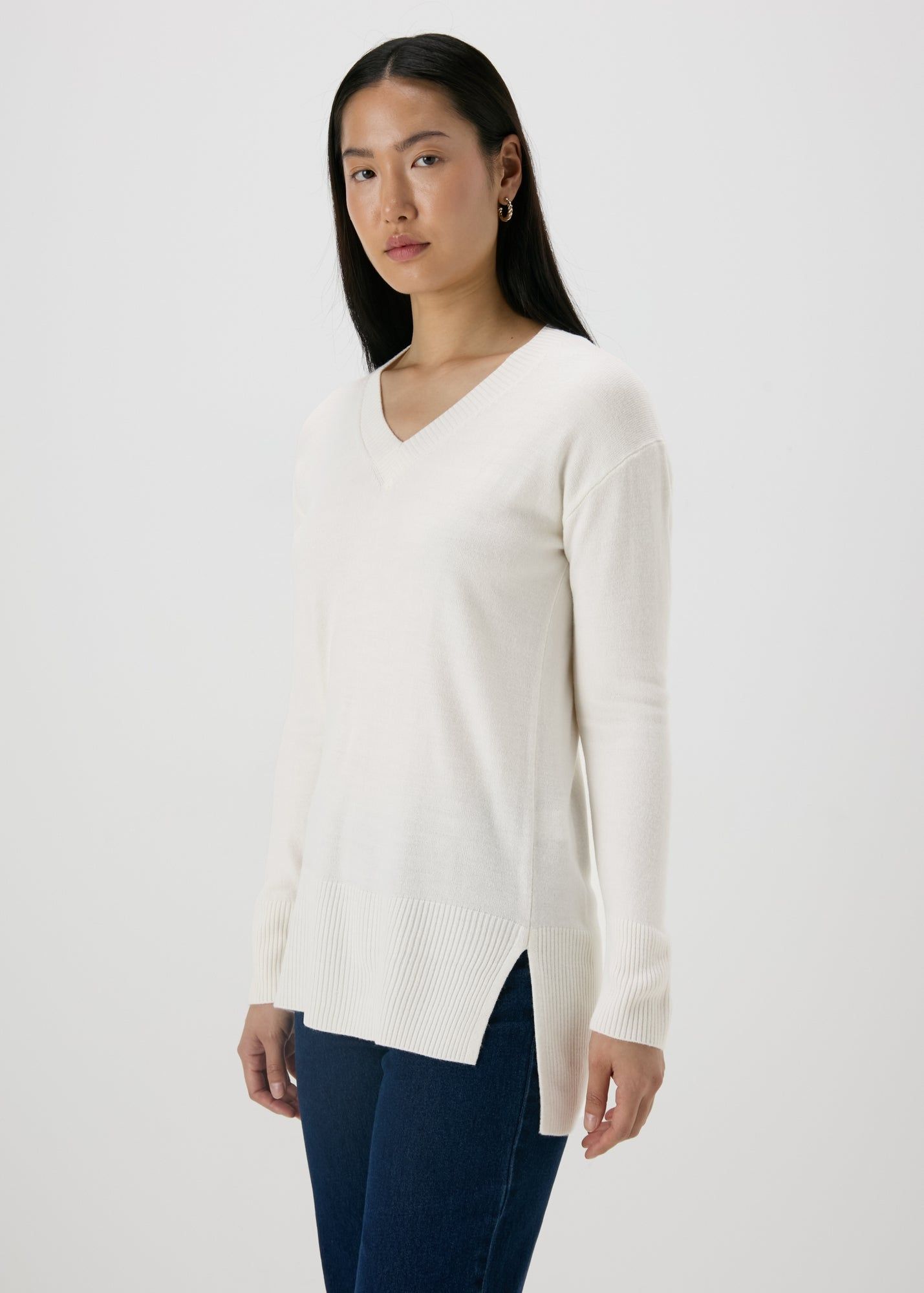 Buy V Neck Longline Jumper Online in Bahrain from Matalan