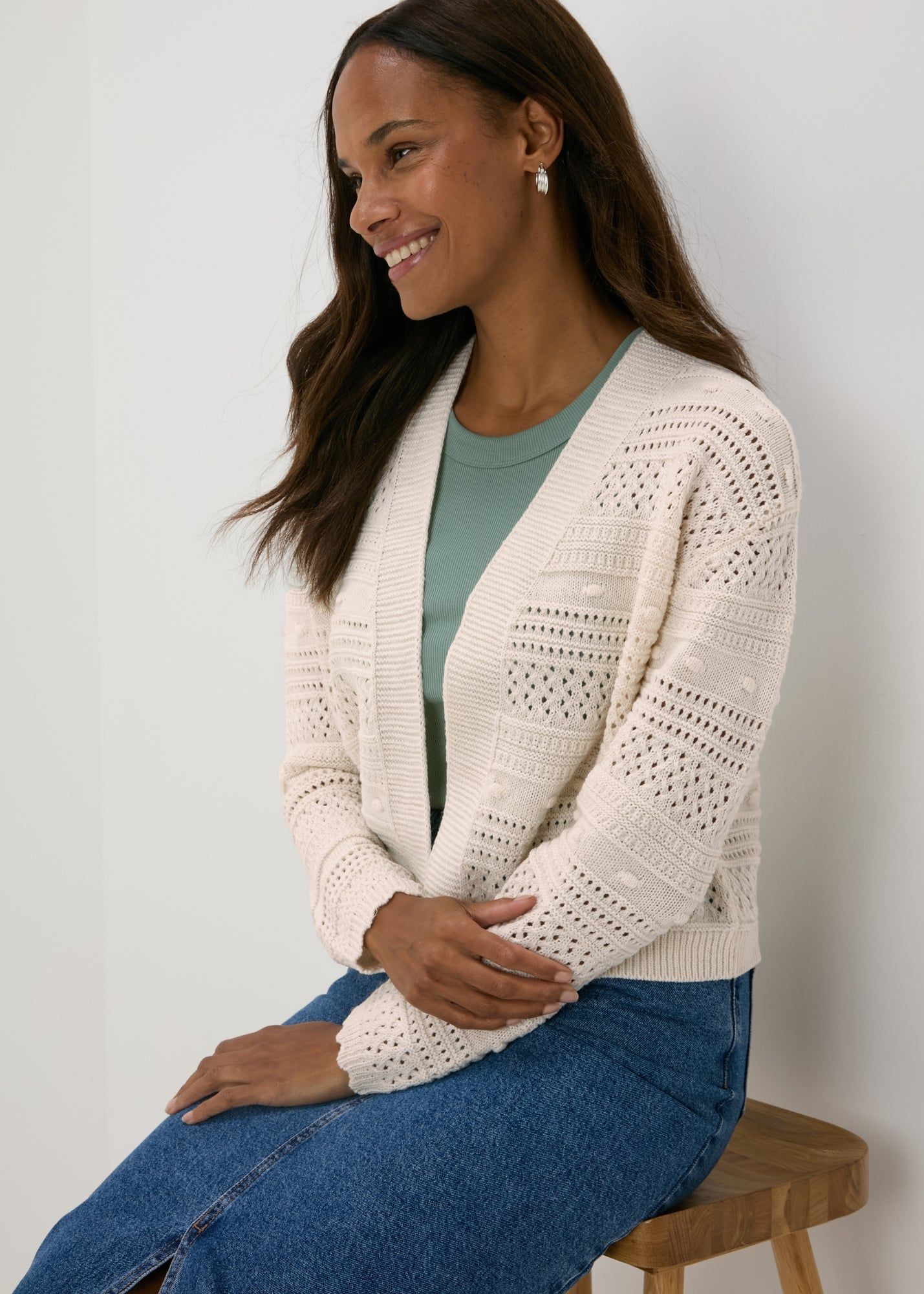 Buy Stitch Knit Cardigan Online in Saudi Arabia bfab