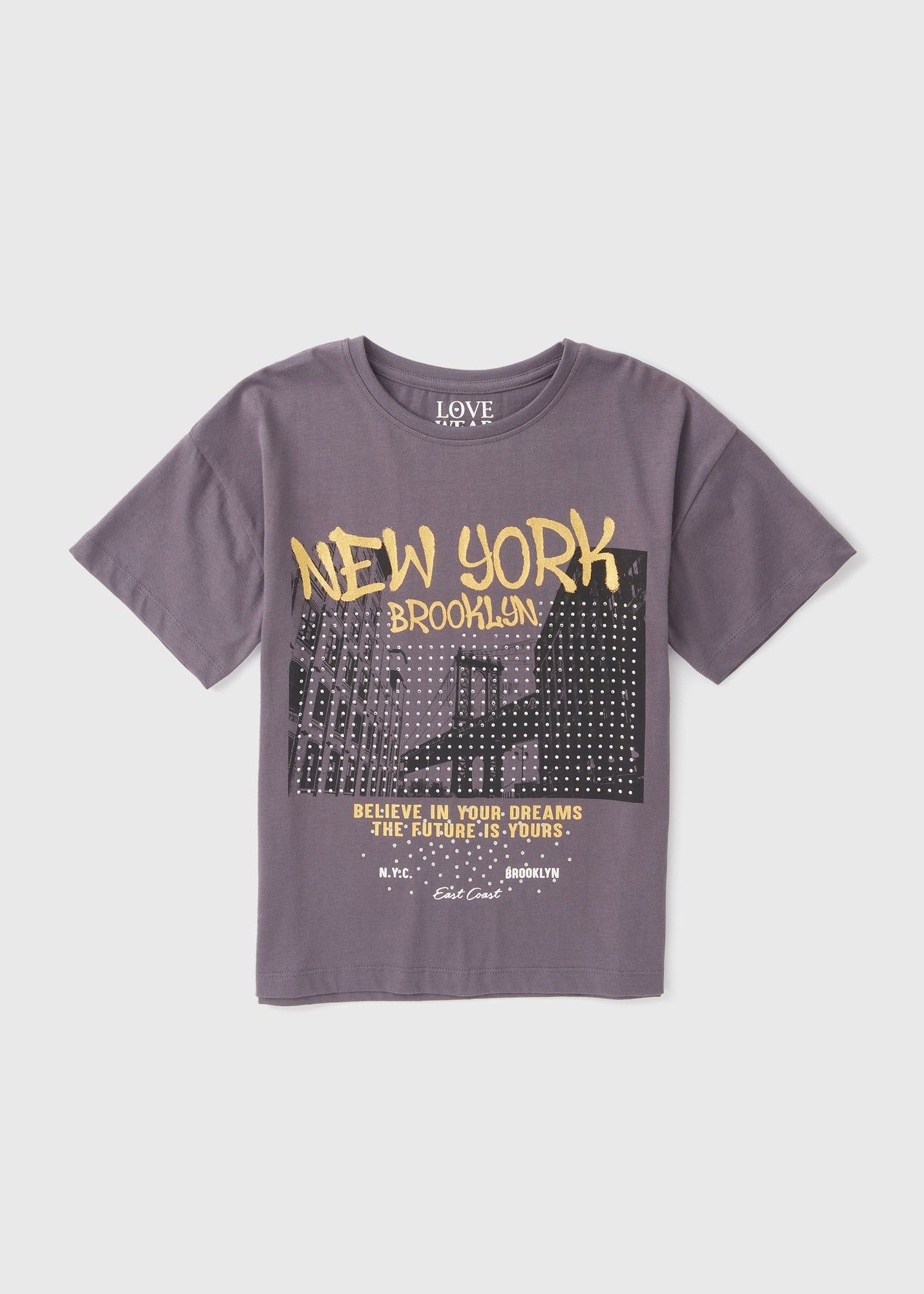 Buy Girls New York Foil T Shirt Online in Jordan from Matalan