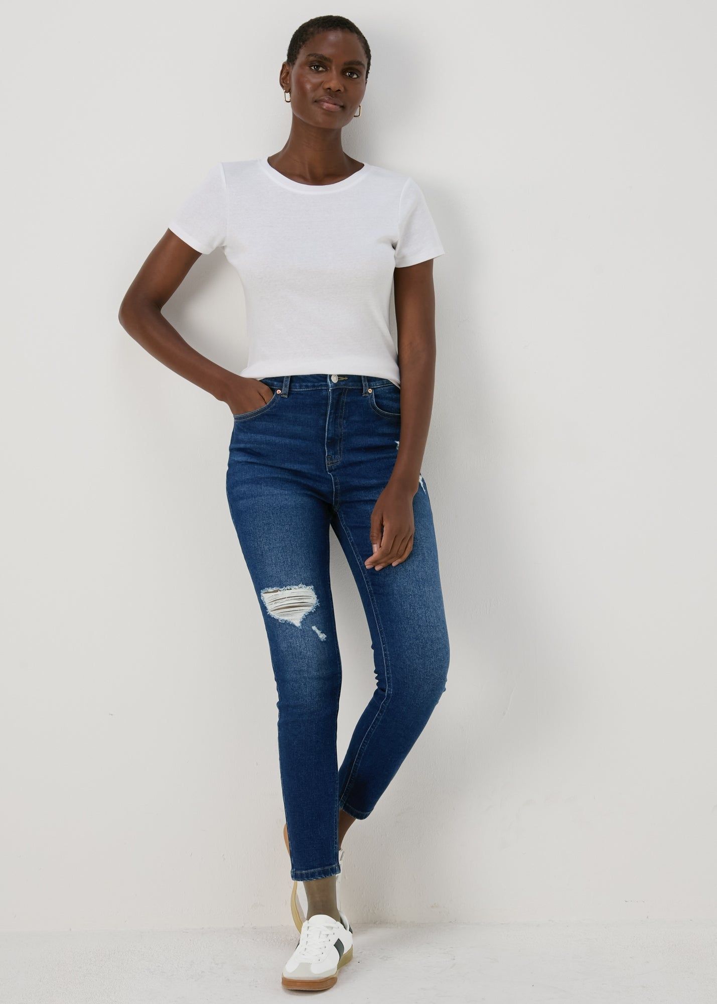Buy April Ripped Skinny Jeans Blue 22 31 Online in Bahrain from Matalan