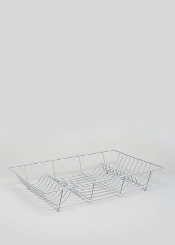Grey wire dish drainer outlet