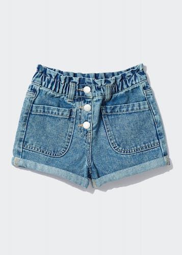 Buy Girls Blue Denim Patch Pocket Shorts (4-13yrs) - Blue - 8Y in Qatar -  bfab