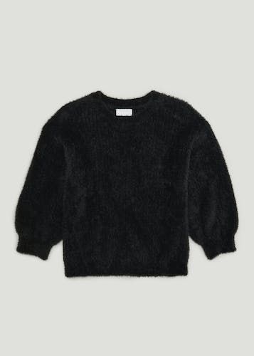 Buy Girls Fluffy Jumper 4 13yrs Black 10Y Online in Bahrain bfab