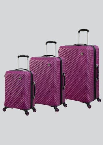 Purple hard case suitcase store