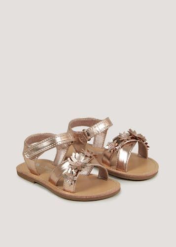kids rose gold sandals