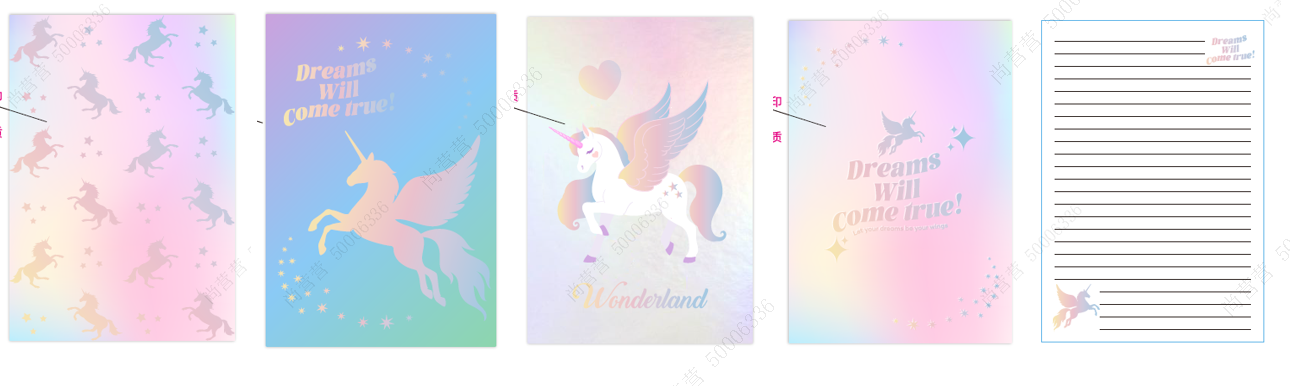 Buy Fantasy Unicorn A5 Holographic Stitch-Bound Book (28