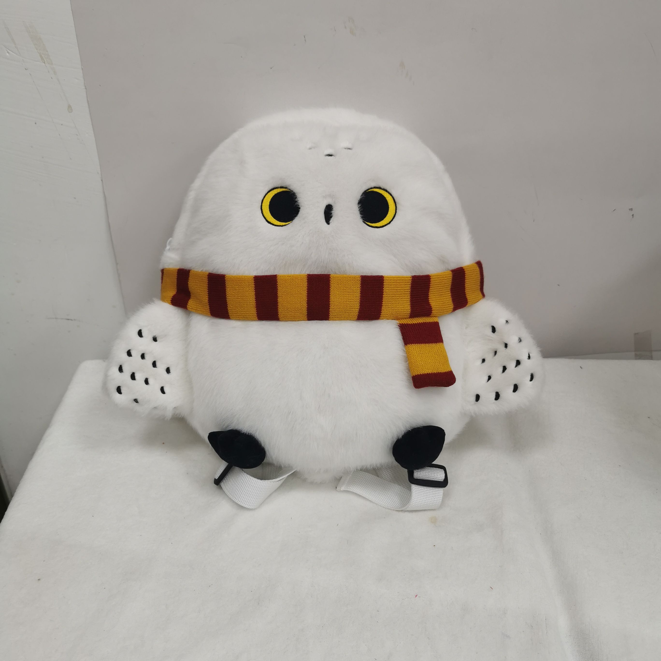 Plush Hedwig Backpack - Cream Faux Fur Harry Potter Hedwig Owl Backpack with Flapping Wings | eBay main image 3