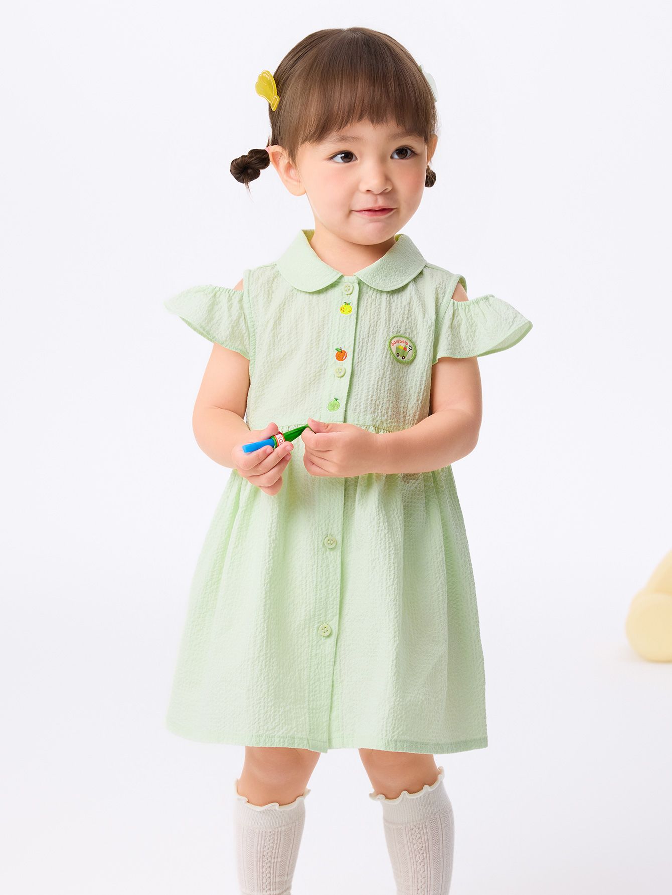 ワンピース Baby Bette Dress - Dried Moss 18-24M 241245_1.jpg